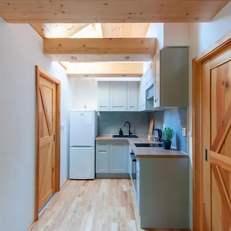 Apartmán ve srubu s balkónem